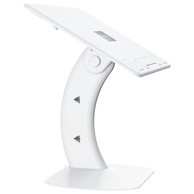 Portable Car Laptop Stand For Auto Laptop Bracket Reading Books Notbook Tray Table Food Drink Multi-function Foldable Holder: WHITE