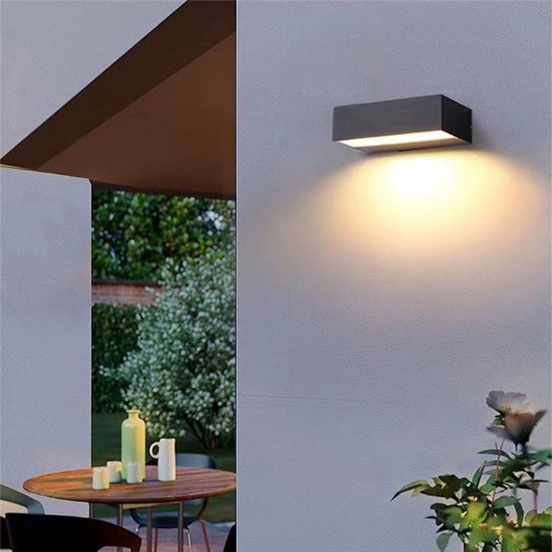 RALCA-buiten waterdichte IP65 wandlamp 12W LED wandlamp moderne binnen/buiten aluminium wandlamp 220V