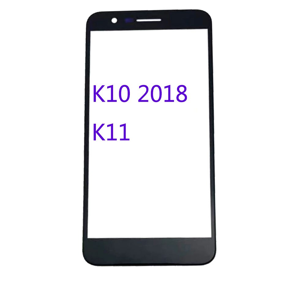 10Pcs\Lot For LG K10 Version K430n M250N K11 LCD Front Touch Screen Lens Glass With OCA Glue Replacement