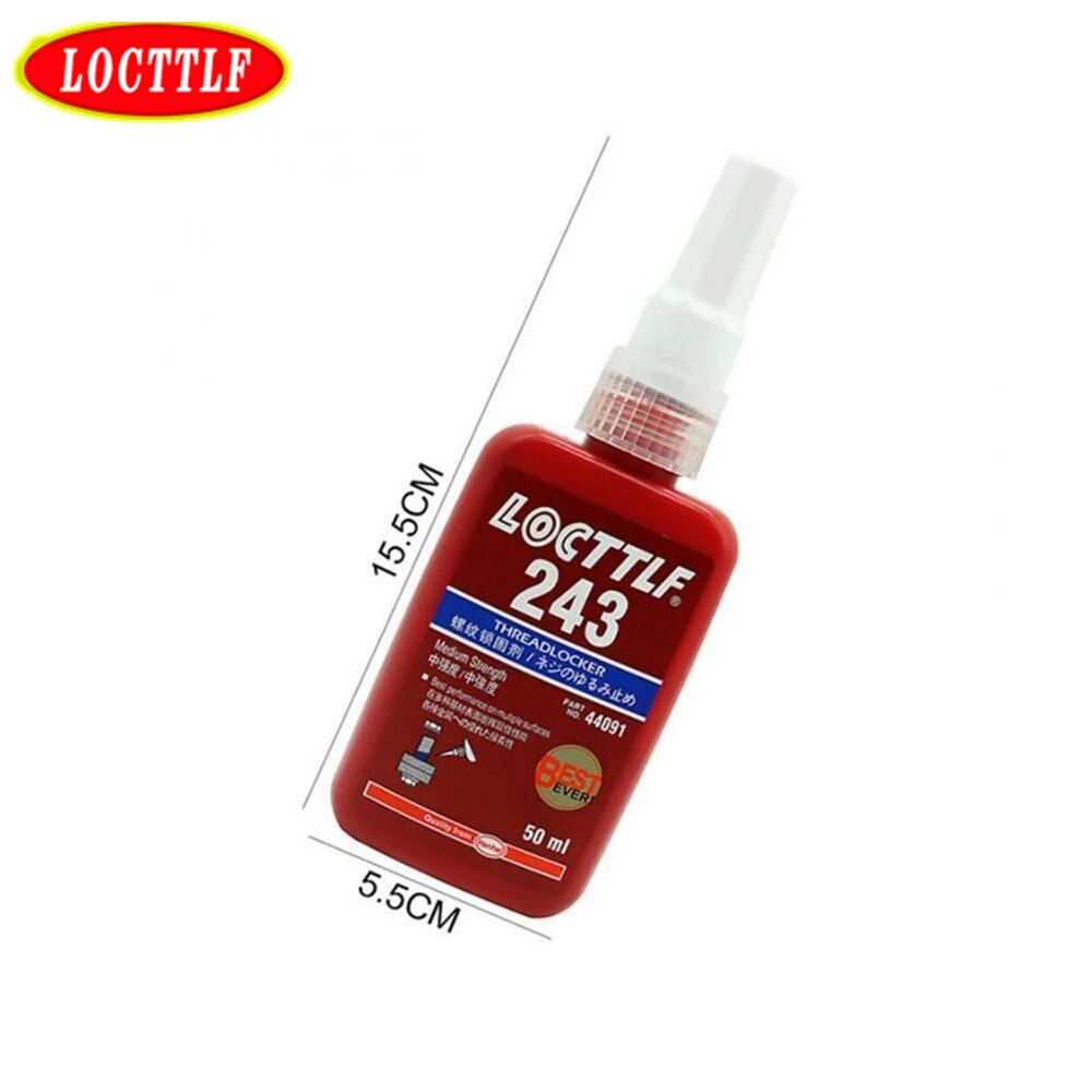Locttlf-adhesivo anaeróbico para tornillos, pegamento para todo tipo de rosca de Metal, 50/250ml, 222, 241, 242, 243, 262, 263, 271, 272, 277, 290