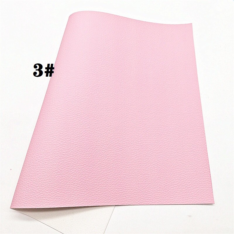 Neon Colors Litchi Textured Solid Synthetic Faux Leather Vinly Fabric Sheets with Felt Backing DIY Bows 21X29CM R416A: 3-21X29CM