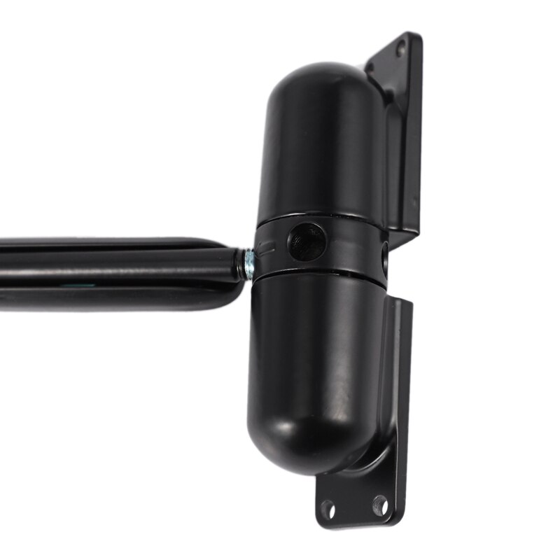 1 Set 20-70Kgs Black Adjustable Surface Mounted Spring Door Closer Automatic Door Closer Fire Rated Indo