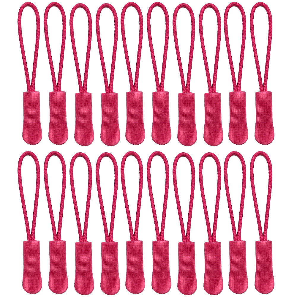 20 PCS Color Zipper Pull Puller End Fit Rope Tag Clothing Zip Fixer Broken Buckle Zip Cord Tab Clothes Suitcase Backpacks Etc...: Black Nickel