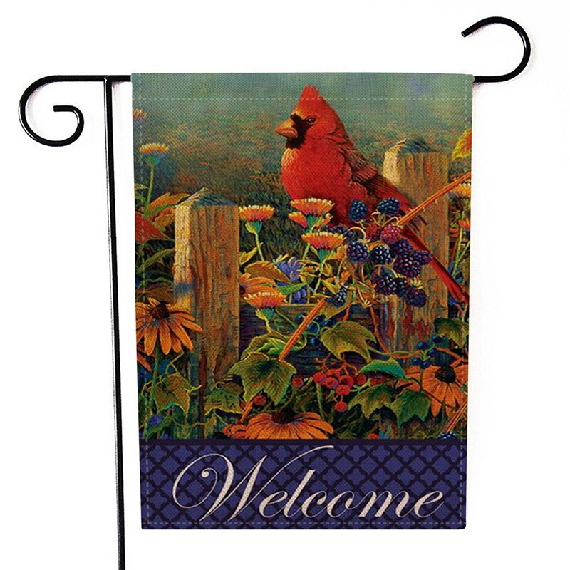 Butterfly Pattern Garden Flag 30x45cm Flower Print Garden Banner Indoor Outdoor Festival Home Decor Flags: 2