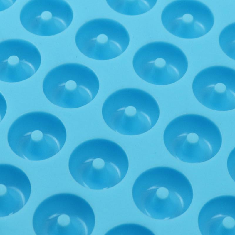 48 Cavity Mini Donut Silicone Mold Donut Bakeware Dessert Silicone Mold Chocolate Biscuit Cake Molds Donut Baking Pan Ice Molds