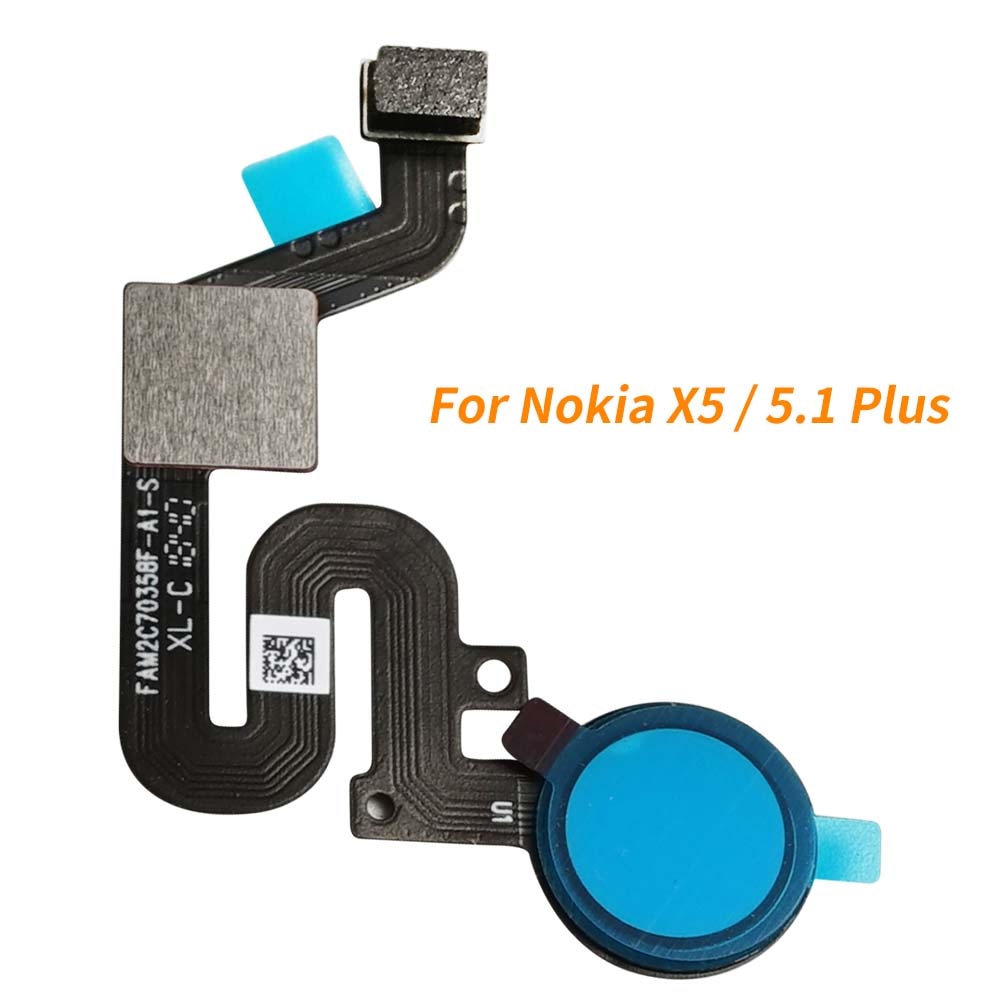 Originele Vingerafdruk Sensor Flex Kabel Voor Nokia X5 Ta-1109 Terug Knop Vingerafdruk Sensor Flex Voor Nokia 5.1 Plus
