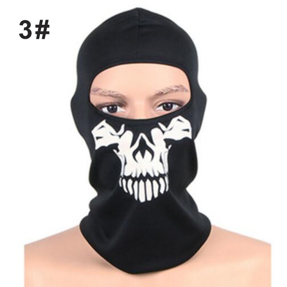Kominiarka czaszka czapka kominiarka osłona na usta na imprezę Cosplay Halloween motocykl silnik Jazda rowerem na wolnym powietrzu deskorolka turystyka narciarstwo: 3