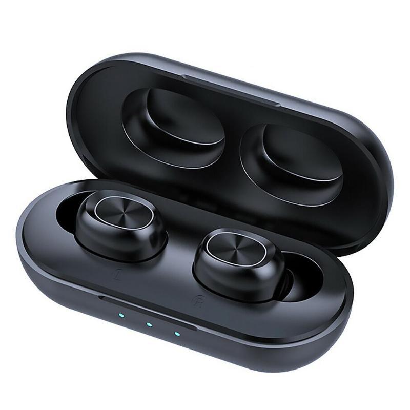 Nuovo 9D Stereo Cuffia Senza Fili di Bluetooth Con Il Mic Impermeabile di Sport del Trasduttore Auricolare Touch Auricolare Con Custodia di Ricarica Per Il Telefono: C