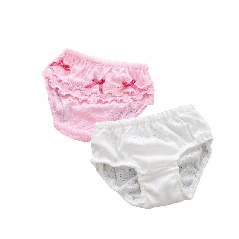 Sous-vêtements en dentelle pour petites filles, culotte en coton, 4 pièces/lot