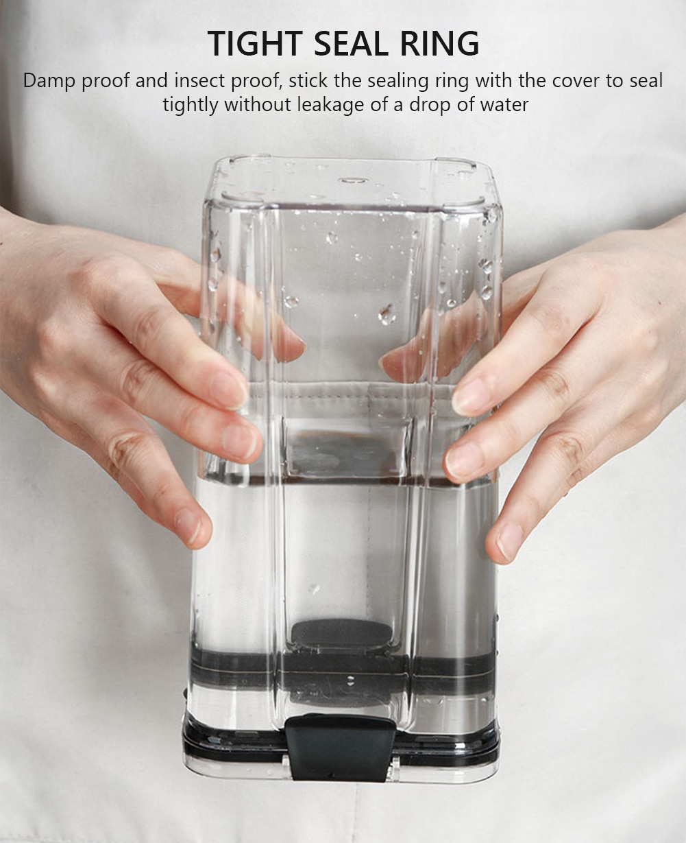 Transparante Luchtdichte Pantry Pasta Doos Multigrain Verzegelde Blikken Voedsel Container Plastic Keuken Koelkast Met Deksel Granen