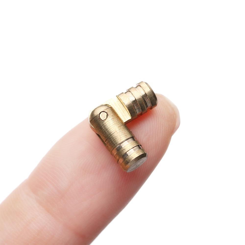 10Pcs Barrel Hinge Mini Folded Wine Wooden Case Hinges Concealed Soft Close Connector Furniture Hardware Jewelry Box Supplies