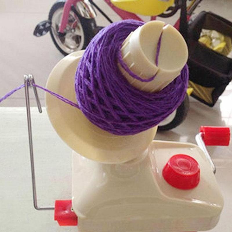 Dispositivo de bobinado Simple de bola de hilo de fibra de mano fácil de usar bobinadora de lana