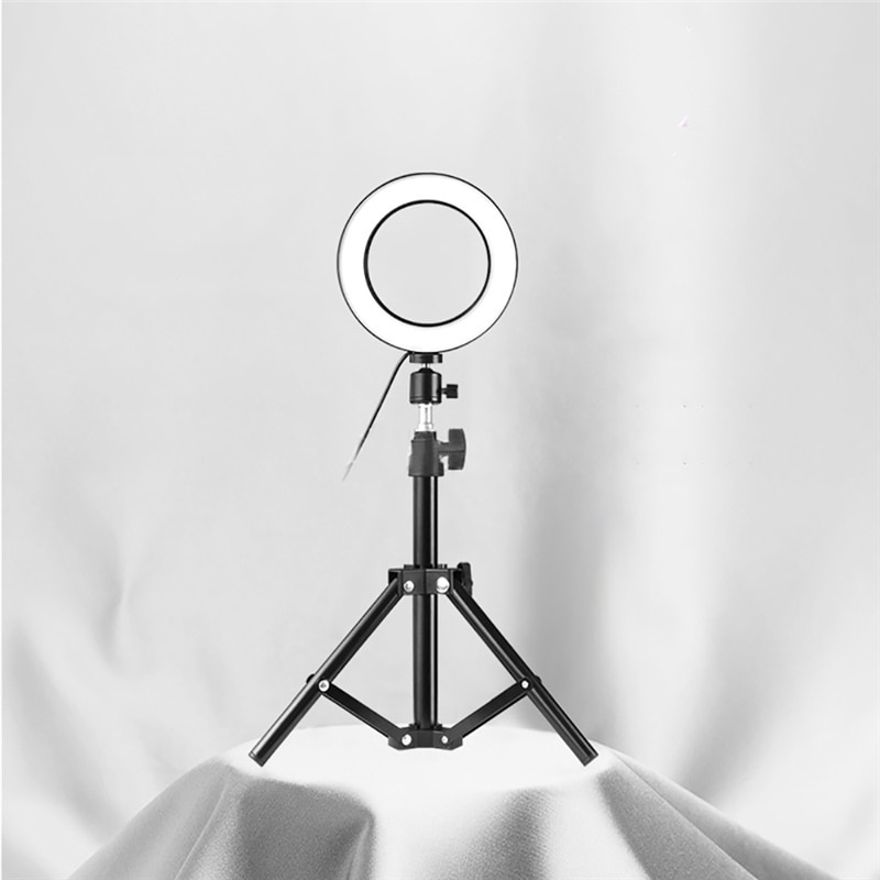 160cm kamera studio ring lys video led skønheds ring lys fotografering dæmpbar ring lampe + stativ til selfie / live show lanterne
