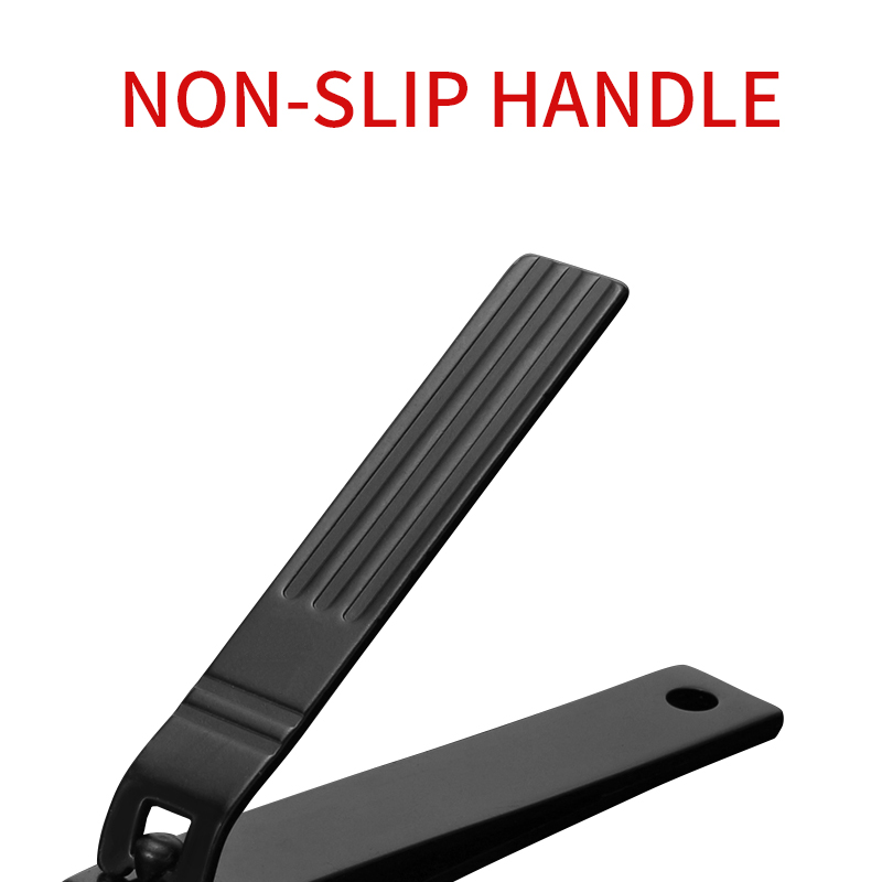 1pc black Nail Clippers Stainless Steel Nail Cutter Manicure Paronychia Nippers Callus Shavers Finger Toe Tools NT95