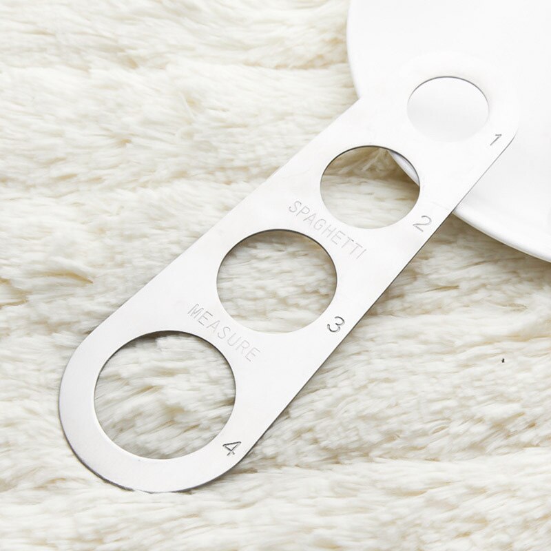 4 Hole Spaghetti Measure Stainless Steel Pasta Servings Noodle Measure Tools Accurate Portion Measurement