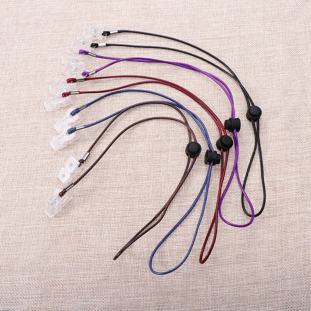 5Pcs Napkin Clip Napkin Bib Chain Flexible Lanyard Napkin Holder