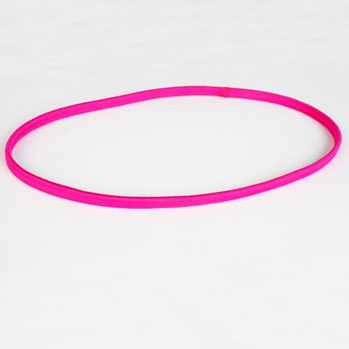 2 stk anti-slip svedbånd yoga sport rent hårbånd elastisk gummi tyndt sports pandebånd bandage til gravide piger indretning: Rose