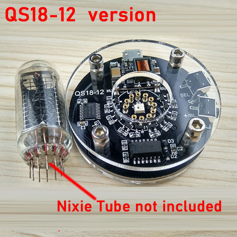 1x Enkele Buis Nixie Klok Voor QS30-1 In-12 In-14 In-18 QS18-12 QS27-1 In-8 In-8-2 Z 568M Gloeibuis In12 In14 Digitale Buis: Goud