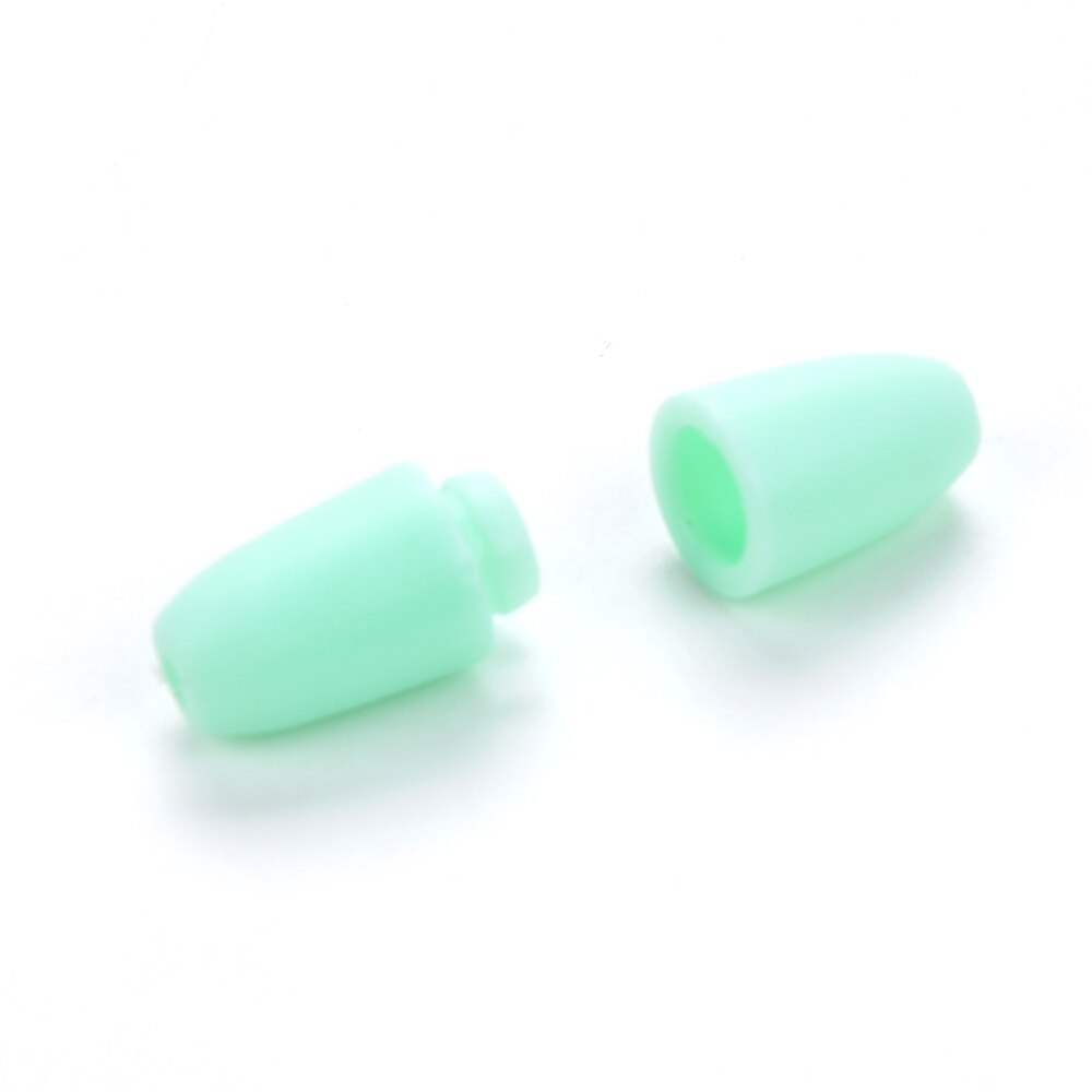 100 stk / parti udskudte plastlås til silikone tænder halskæde diy sikkerhed lås til baby magnetiske lås hummer lås: Mynte