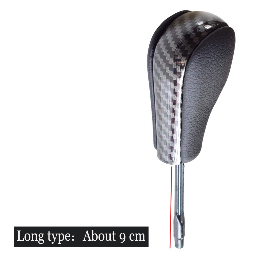 Auto Gear Shift Knob Lever HandBall Automatic For BMW E39 E46 E53 E60 E61 E63 E64 E83 E81 E82 E87 E90 E91 E92 E93 Carbon Fiber: Carbon fiber-Long