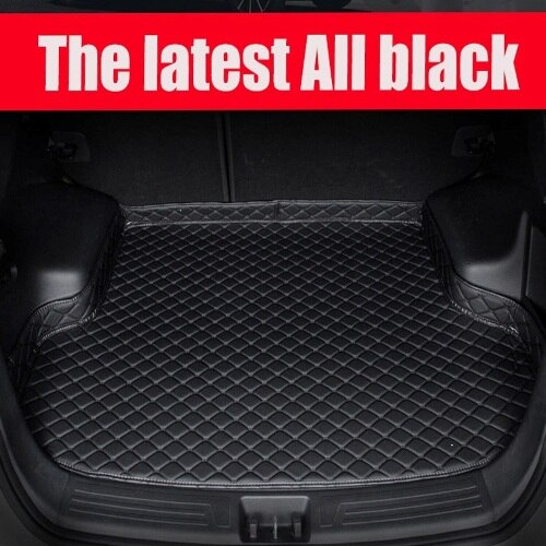 car Trunk mats for Mercedes Benz M ML GLE class W164 W166 250 300 320 350 400 450 500 550 rugs car styling carpet: all Black