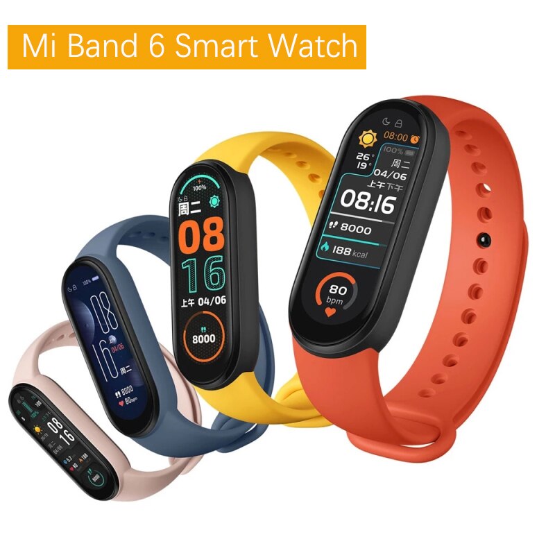 M6 Smart Band Fitness Tracker Polsband Armband Stappenteller Sport Smart Horloge Bluetooth 4.0 Band M6 Kleurenscherm Slimme Armband