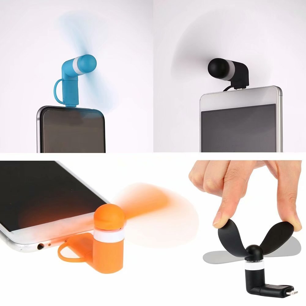2 in 1 Mini Weiche Kühler Moblie Telefon Fan Staub Stecker für Iphone Ios Android Mikro Tragbare Hanldheld praktisch Fan smartphone Fans