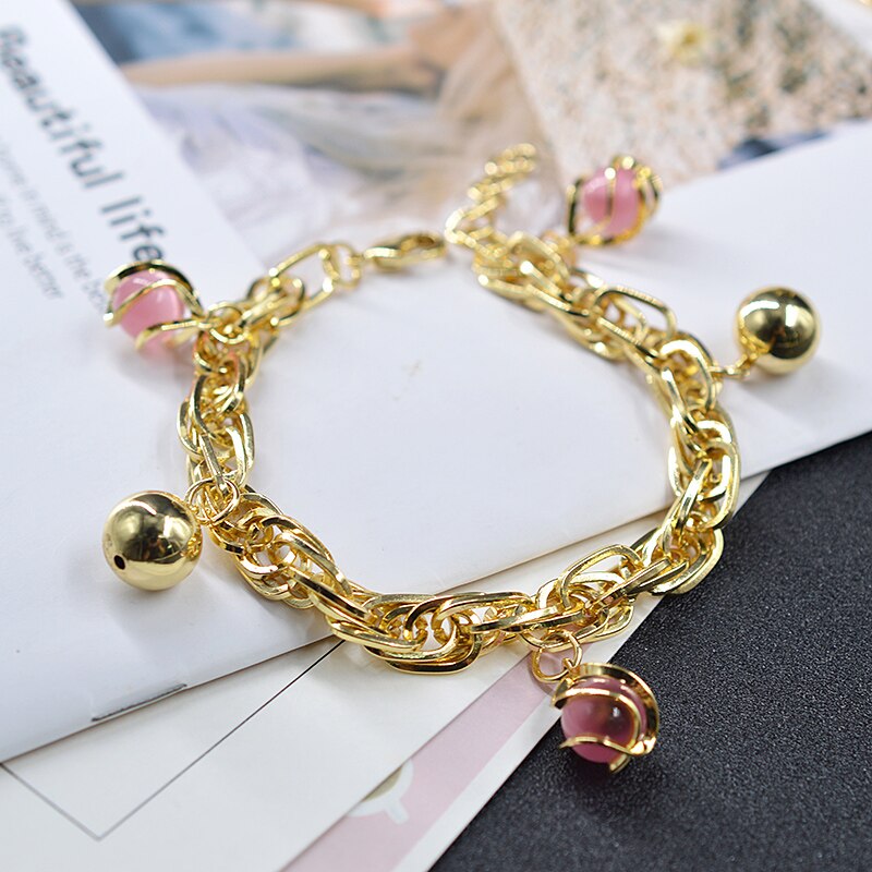 Sunny Sieraden Sieraden Charme Armbanden Voor Vrouwen Hand Kettingen Link Chain Bal Armband Geometrische Dagelijkse Slijtage