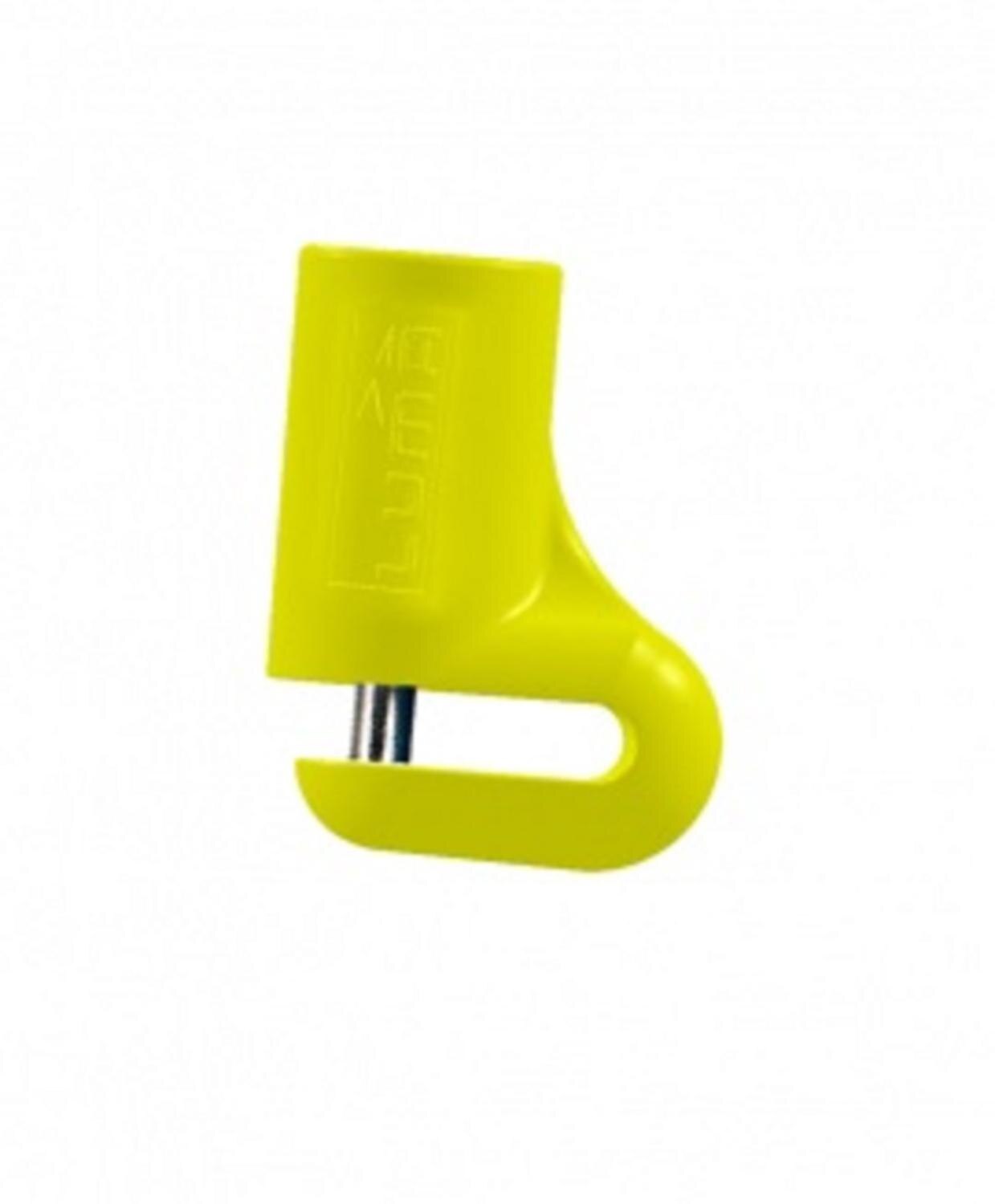 LUMA 74D - Candado Disco Moto Antirrobo Diametro 5 Amarillo Seguridad Llave