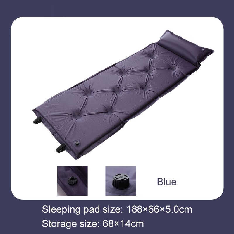 Self-Inflating Camping Mat Outdoor Sleeping Pad Ultralight Inflatable Mattress Portable Travel Hiking Camping Air Mattress: JL
