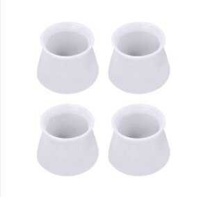 Universal silicone table and chair foot cover table foot pad table leg protector chair protection pad stool mute: Gray
