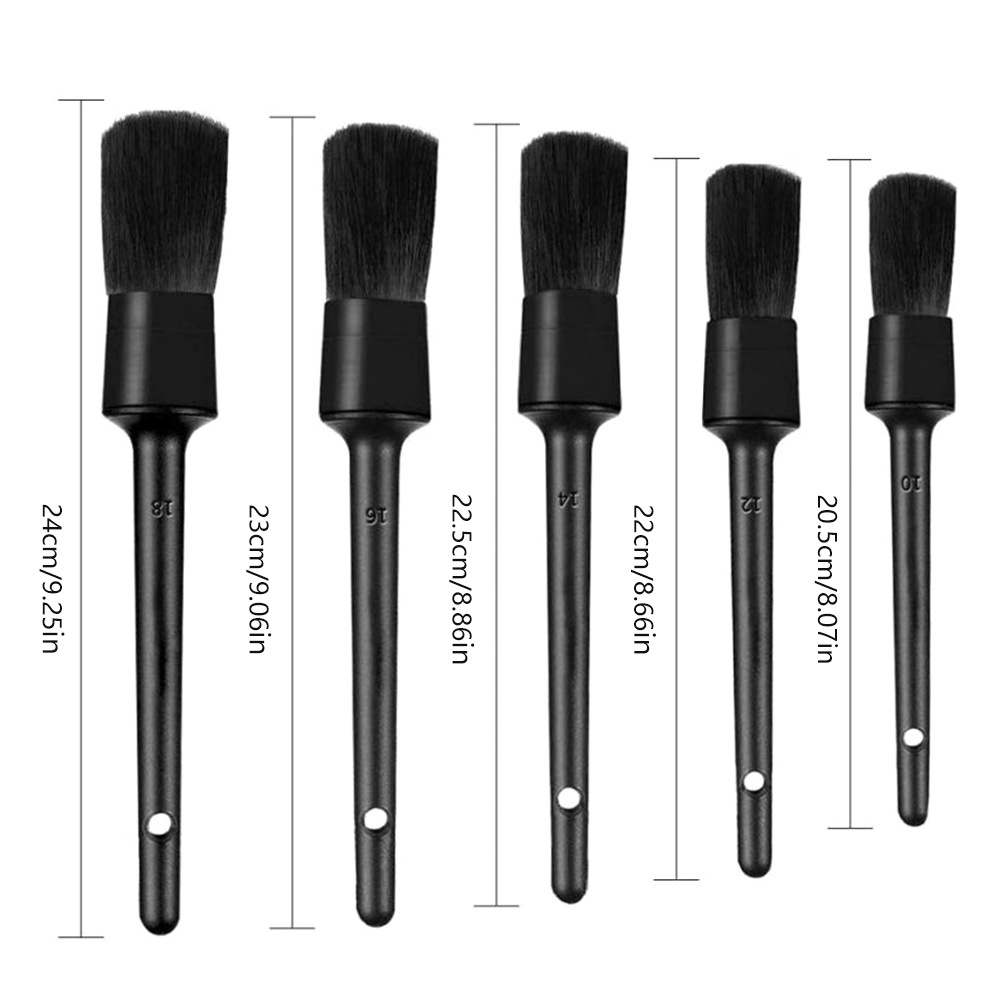 1/5 Uds. Cepillos de limpieza detallado de coches cepillo suave limpiador de ruedas cepillo de eliminación de polvo automático accesorios exteriores interiores de coche