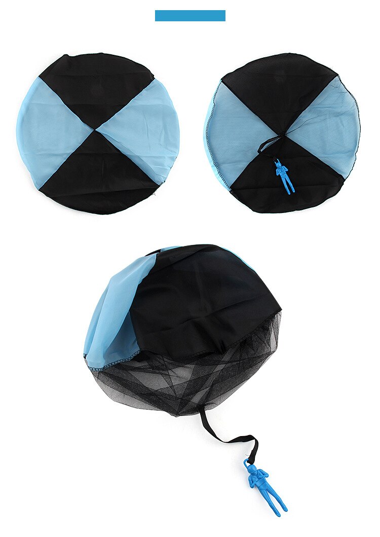 Tobefu Mini Hand Gooien Parachute Met Soldaat Buiten Spelen Spelletjes Voor Kids Fun Sport Educatief Speelgoed Kinderen Meisjes Jongens: Blue