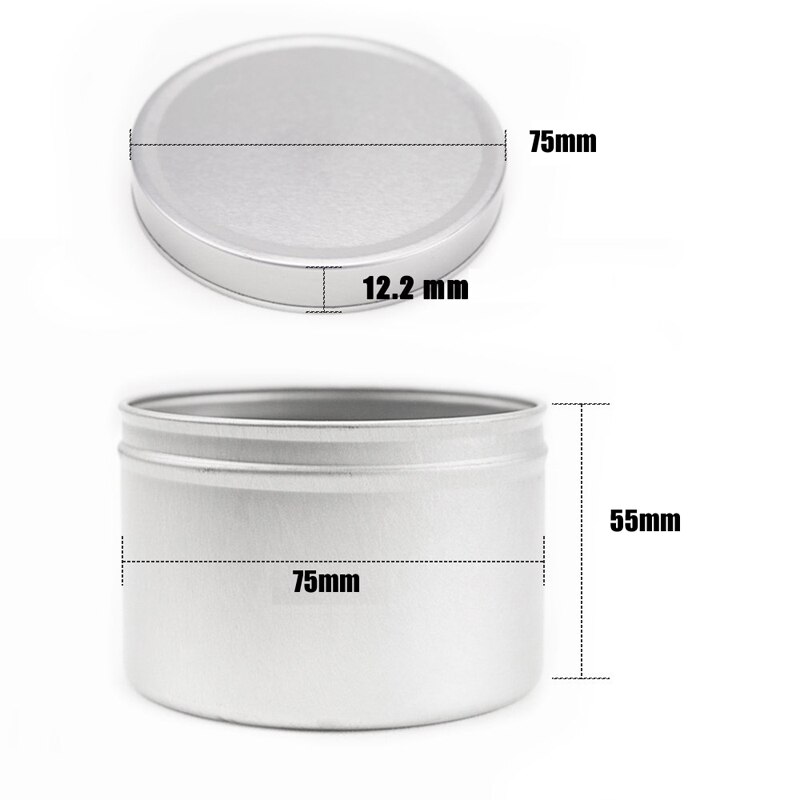 Kerzendosen aus metall, leere kerzengläser, behälter mit stülpdeckeln für sterben kerzenherstellung, partygeschenke, lebensmittel, gewürze, balsame, gele, aufbewahrung, 24-er- Pack