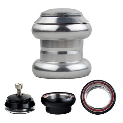 34MM cuffie bici piantone sterzo montagna bicicletta cuffie bici da strada cuscinetti a cartuccia sigillati attacco manubrio accessori bici: Argento