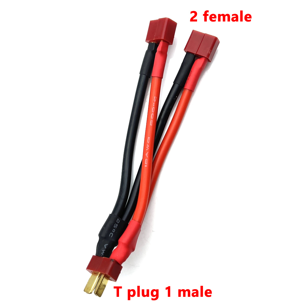 2 Way 3 Way Battery Adapter Cable Y-shaped Harness Connector XT60 XT90 Series Line T Head XT60 Parallel Line Connectors/wiring