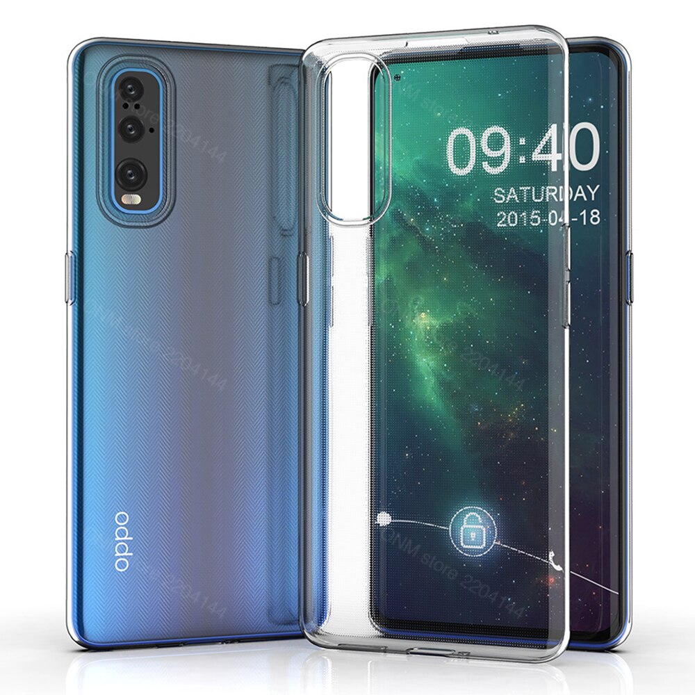 Case Voor Oppo Vinden X2 Pro Neo Tpu Silicon Clear Gemonteerd Bumper Soft Case Voor Oppo Vinden X2 Lite Transparant back Cover