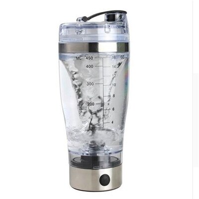 450ML TORQ Electric Protein Shaker USB Shaker Bottles Milk Coffee Blender Water Bottle Movement Vortex Tornado Smart Mixer: Battery
