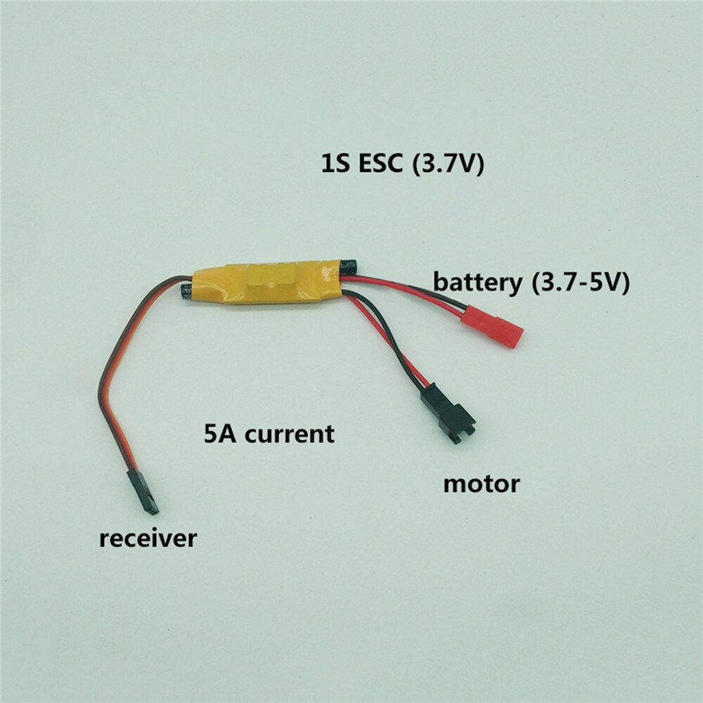 1S 2S 3S Micro Twee-weg Geborsteld Esc Speed Controller 3.5-4.8V 2A 5A voor Rc Mini Tank Auto Boot Vliegtuig 130/280/370 Motor Diy Deel