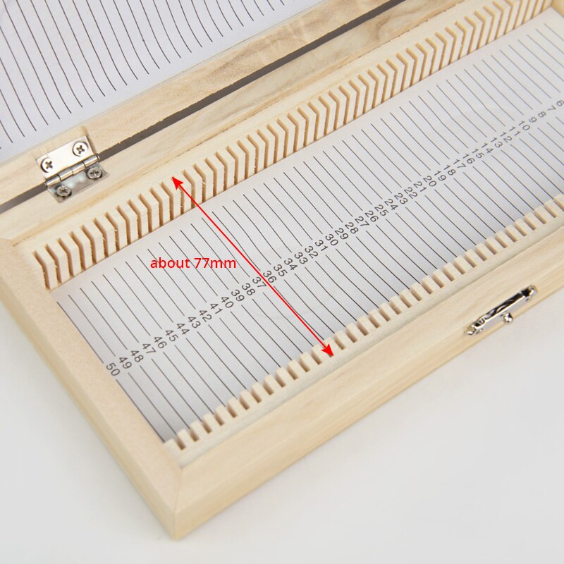 Wooden Microscope Slides Box 50pcs Biological Pathological Slides Storage Box Portable Rectangle Holder Case
