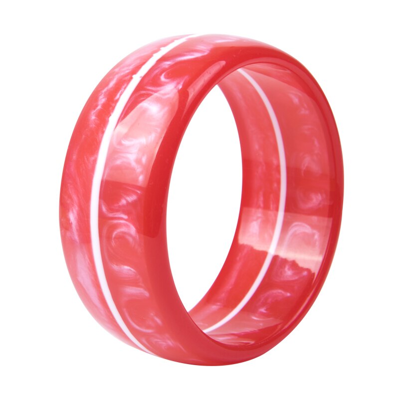 GuanLong Trendy Charm Resin Acrylic Cuff Bracelet Big Wide Circle Colorful Jewelry Bracelets & Bangles Women: Color-6