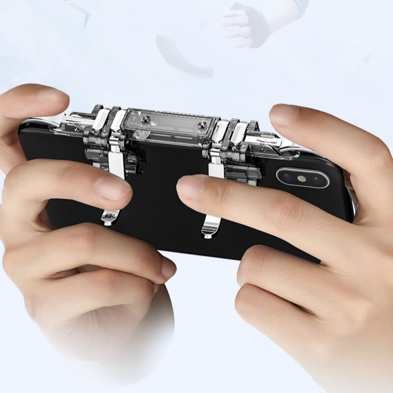 K19 Eten Kip Artefact Mobiele Gaming Trigger Fire Knop Voor Shooter Mobiele Game Controller Game Bijgestaan