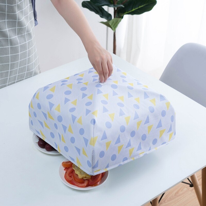 Foldable Food Cover Dish Cover Kitchen Meal Aluminum Film Insulation Cover Table Dust Cover S/L size Xia Yeyu: H