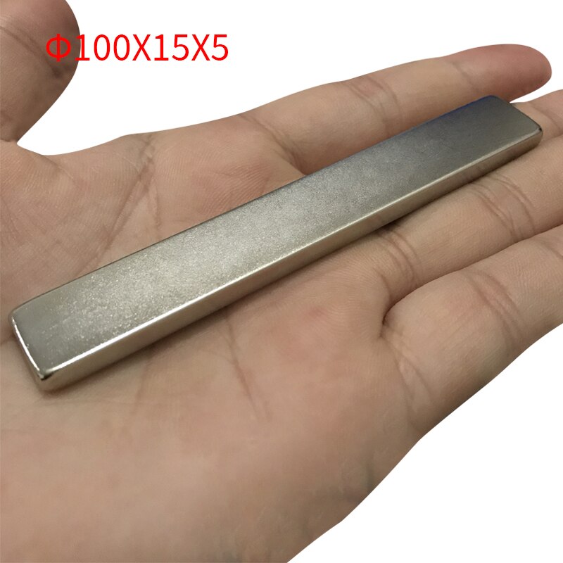Neodymium Magnet Super Strong Rectangle Magnet 100x15x5mm Big Block Magnetic Permanent Rare Earth Magnets Magnetic Strip
