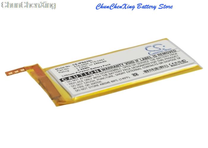 Cameron Sino 240mAh Batterij 616-0406, 616-0467, P11G73-01-S01 voor Apple iPod Nano 5th