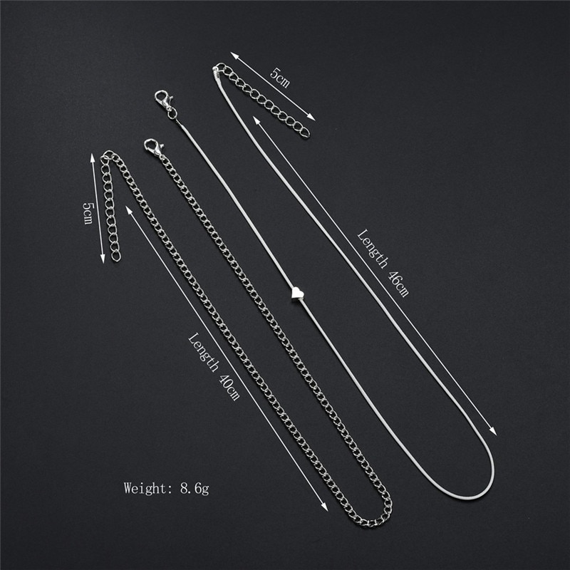 Bohemian Silver Color Anklet Bracelet On The Leg Heart Female Anklets Barefoot For Women Leg Chain Beach Foot Jewelry