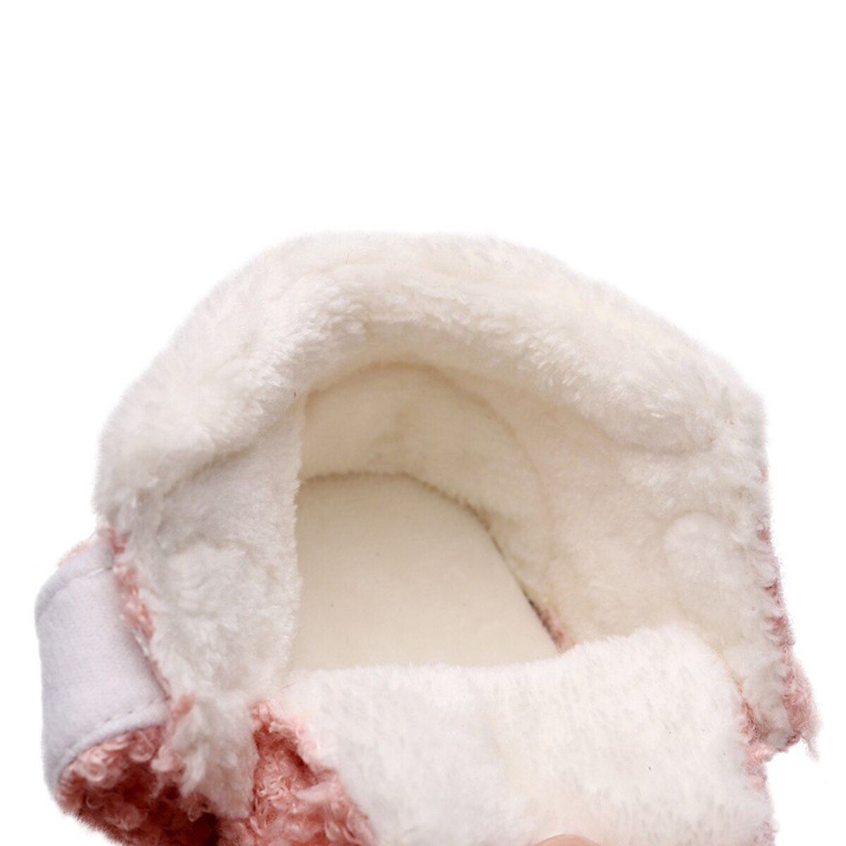 Lille baby fleece hjemmesko bløde vinter varme støvletter tremmeseng simple bekvemmelighed sko spædbarn anti-skrid prewalker