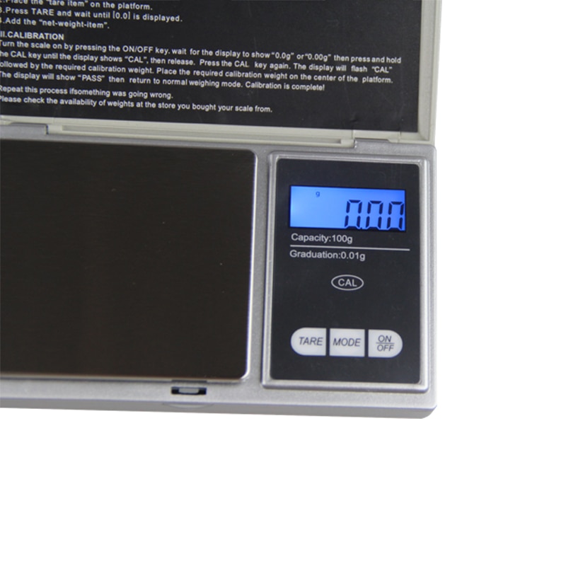 ACCT Mini balanza Digital de bolsillo 100g x 0,01g, joyería, balanza de laboratorio, máquina de pesaje electrónica de alta precisión, pantalla LCD