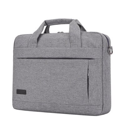 SHUJIN Grote Capaciteit Laptop Handtas Voor Mannen Vrouwen Reizen Aktetas Bussiness Notebook Tassen 14 15 Inch Macbook Pro PC: grey 15inch