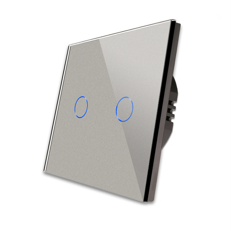 Bingoelec Smart Home Grey Smart Switch and Wifi Socket Power Monitor with Crystal Glass Panel Home Improvement: black